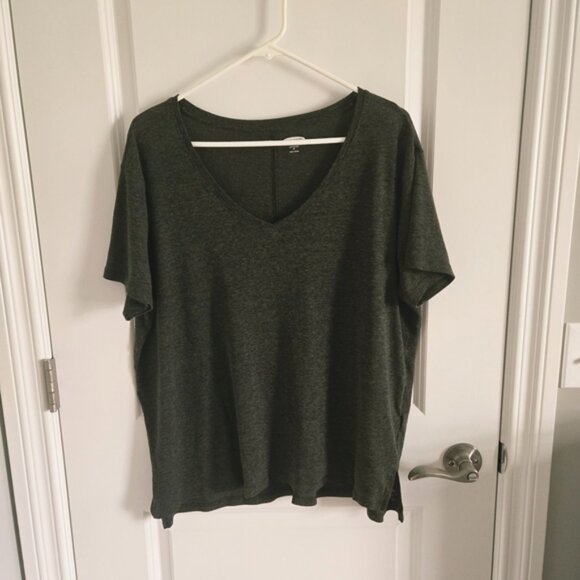 Old Navy Green Boyfriend Shirt - Picture 1 of 4